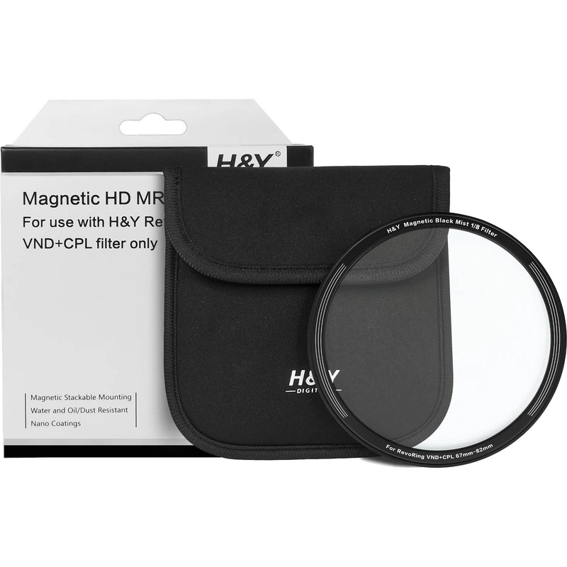 H&Y Filters Black Mist Magnetic 1/8 Clip-On Filter for RevoRing (46-62mm)