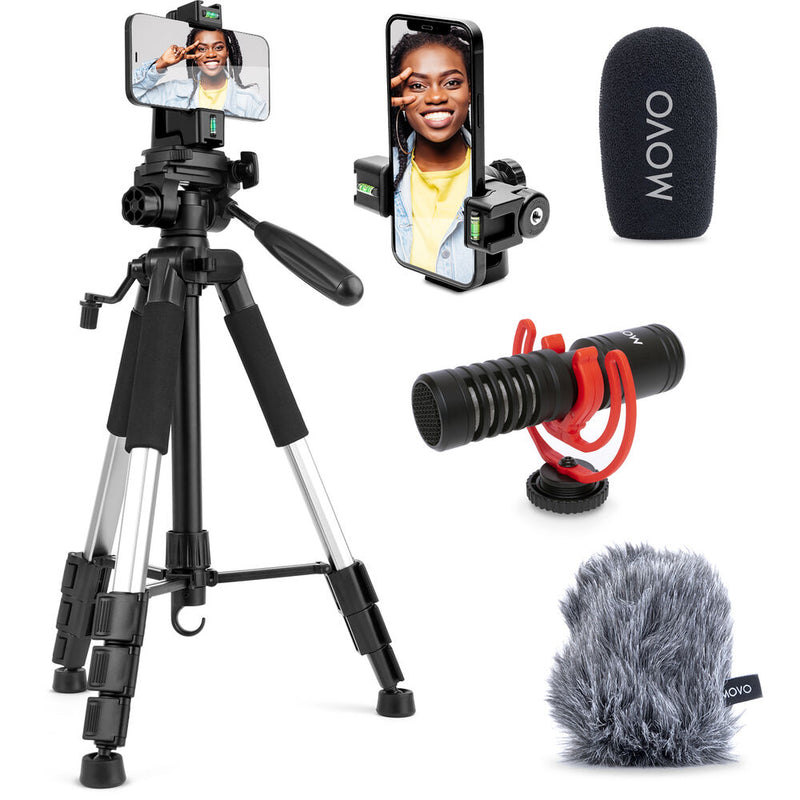 Movo Vlogger Gear Phone Tripod Movo IVlog1 Lightning Compatible