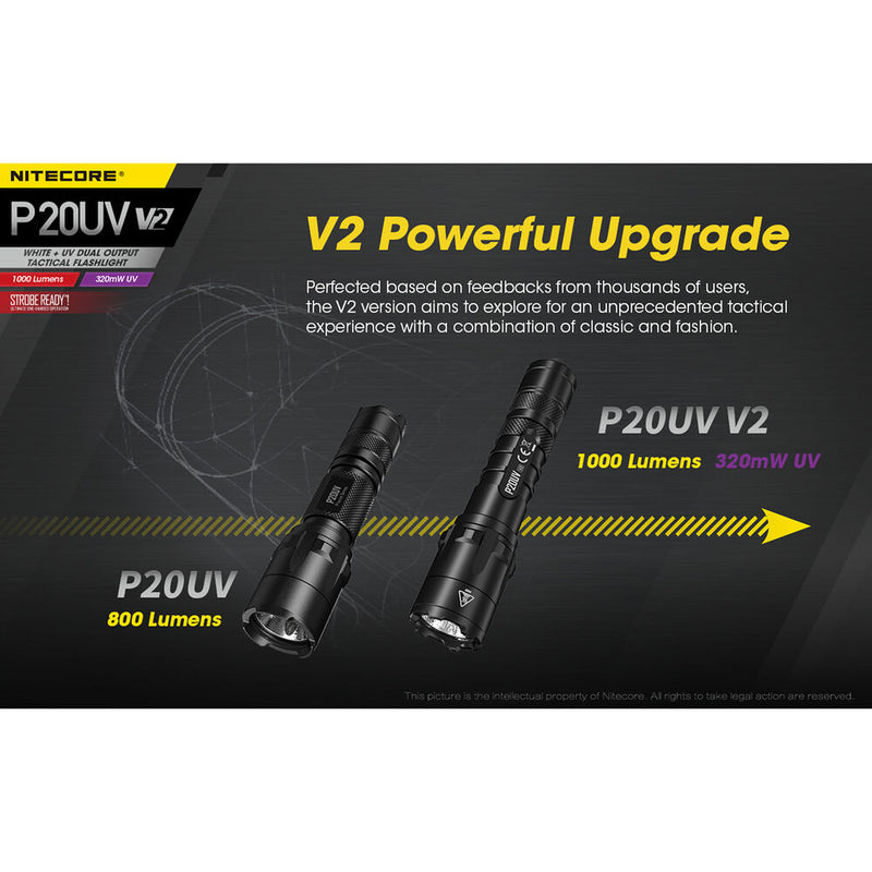 Nitecore P20UV v2 Tactical LED Flashlight