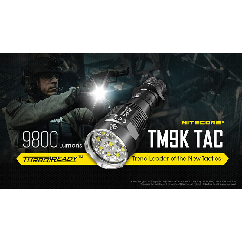 Nitecore TM9K TAC Rechargeable LED Flashlight