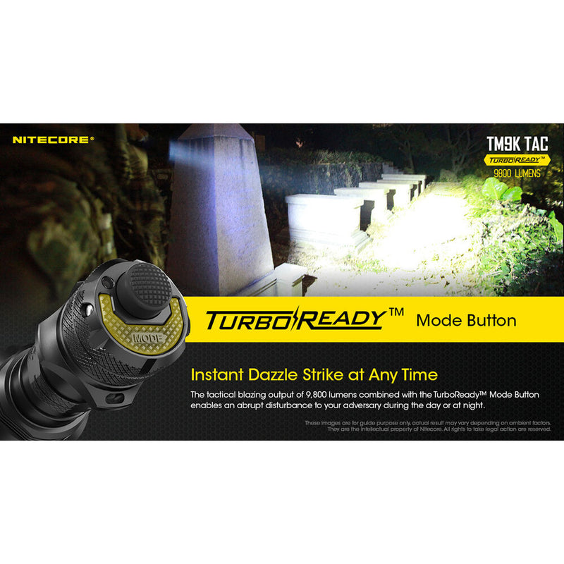 Nitecore TM9K TAC Rechargeable LED Flashlight