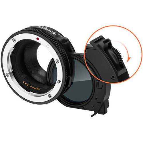 Commlite Electronic Autofocus Lens Mount Adapter for Canon EF-Mount Lens to EF-M-Mount Camera with Variable ND