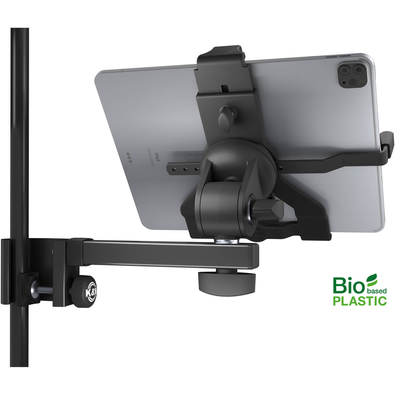 K&M Tablet PC Stand Clamp Holder (Black)