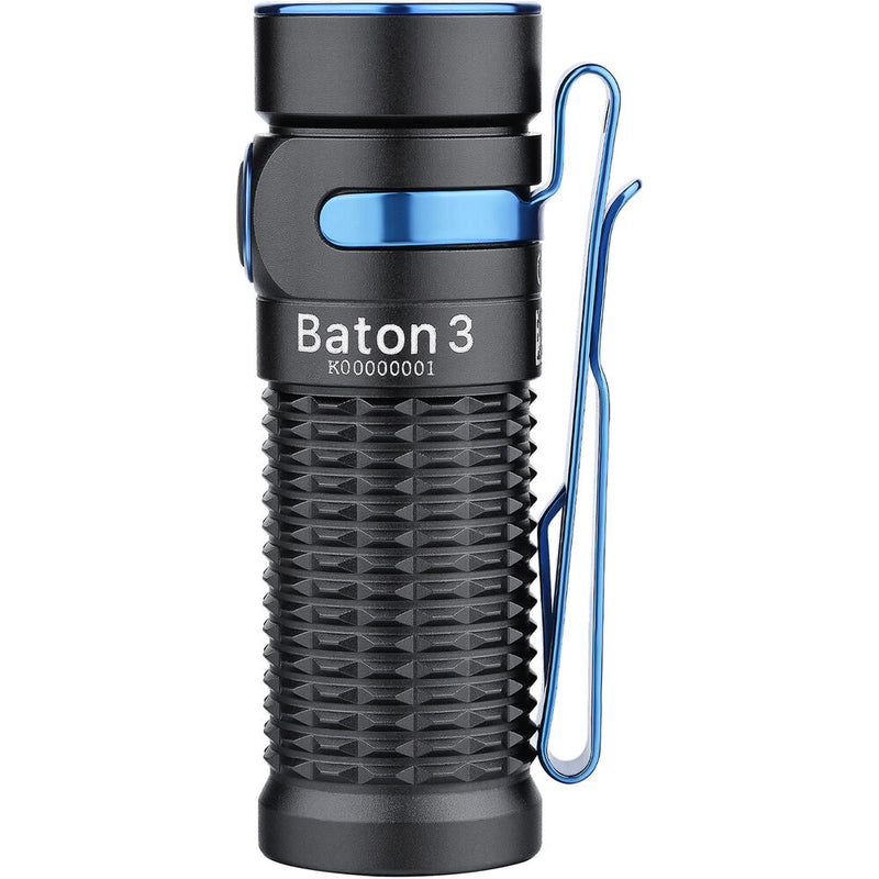 Olight Baton 3 LED Flashlight (Black)