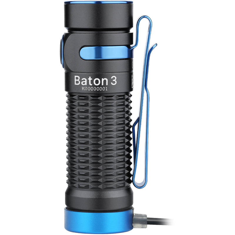 Olight Baton 3 Premium Edition LED Flashlight (Black)