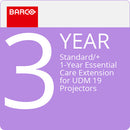 Barco 3-Year Standard/+ 1-Year Essential Care Extension for UDM 19 Projectors