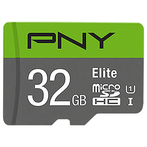 PNY 32GB Elite UHS-I microSDHC Memory Card with SD Adapter (3-Pack)