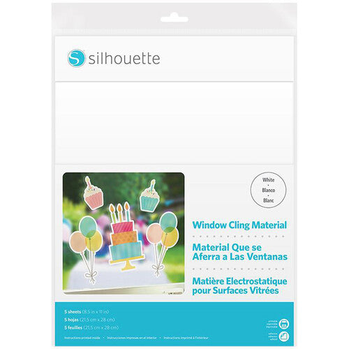 Silhouette Window Cling (3-Sheets, White)