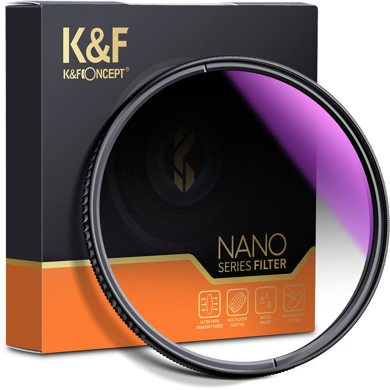 K&F Concept Nano-X Graduated Soft-Edge ND16 Filter (58mm)