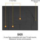 KHOMO GEAR Outdoor TV Cover for 65 to 70" Outdoor TVs (Black)