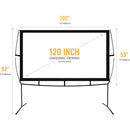 KHOMO GEAR Portable Projector Screen (59 x 102")