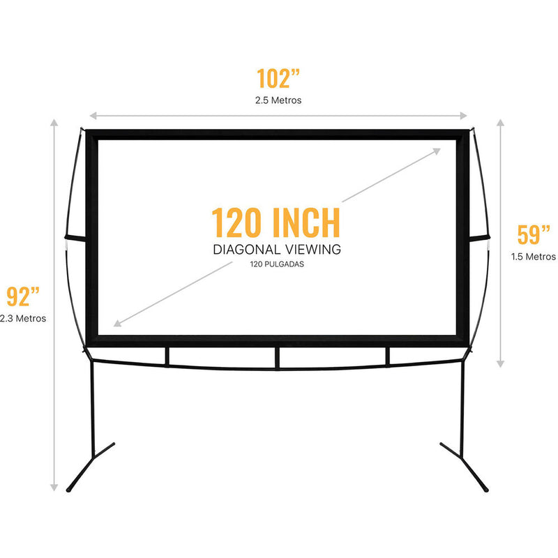 KHOMO GEAR Portable Projector Screen (59 x 102")