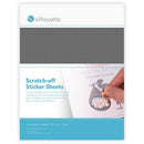 Silhouette Scratch-Off Sticker Sheets (Silver)