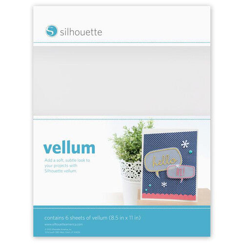 Silhouette Vellum Paper (8.5 x 11", 6 Sheets)