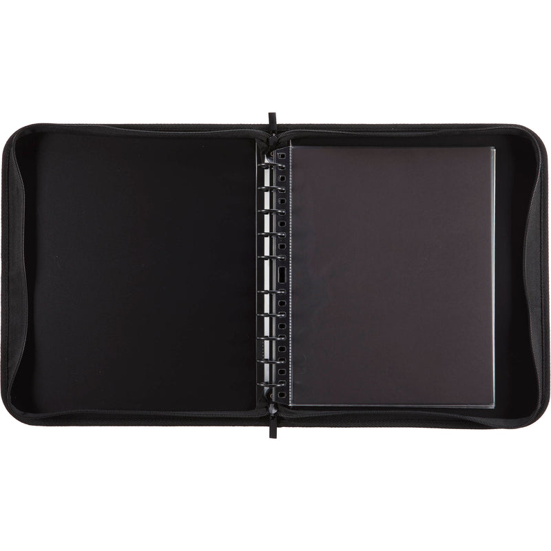 Itoya ProFolio Zipper Binder (Black, 8.5 x 11")