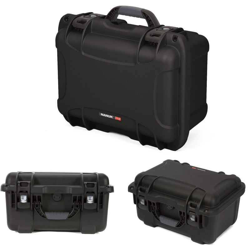 Nanuk 918 Waterproof Carry-On Hard Case with Lid Organizer (Black)
