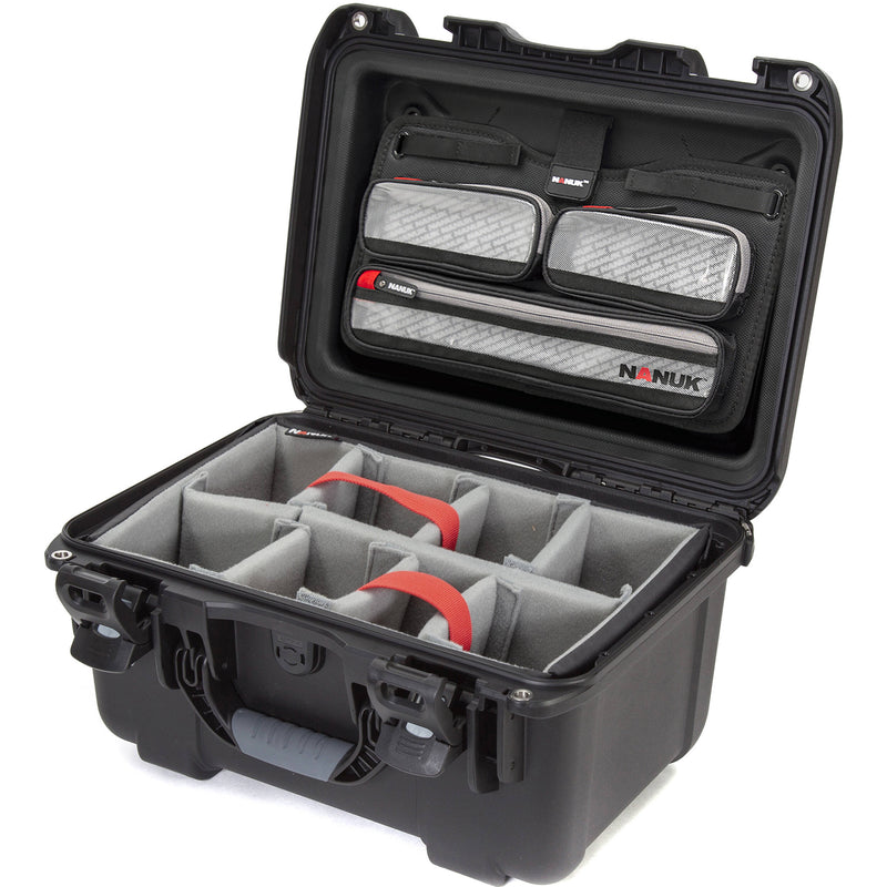 Nanuk 918 Waterproof Carry-On Hard Case with Lid Organizer (Black)