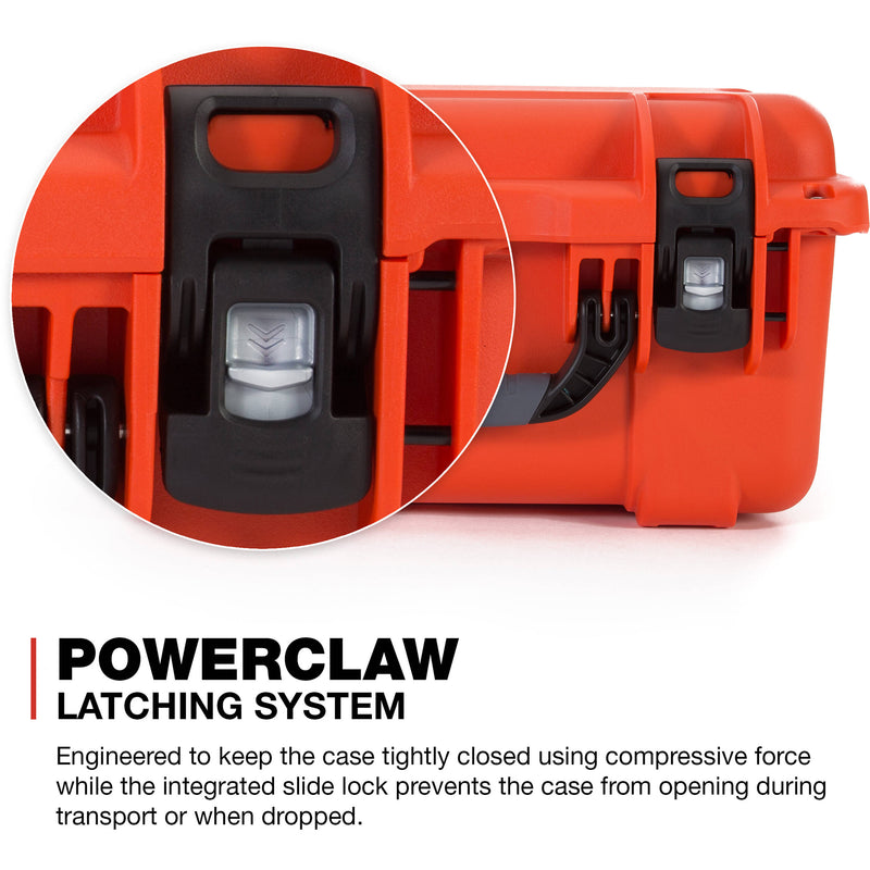 Nanuk 918 Waterproof Carry-On Hard Case with Lid Organizer (Orange)