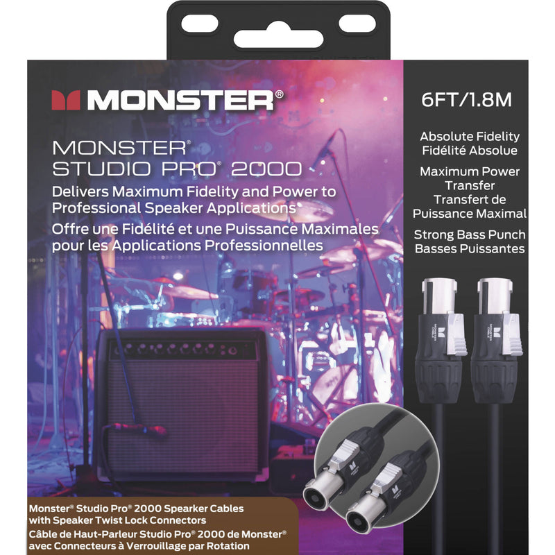 Monster Cable Prolink Studio Pro 2000 Series speakON to speakON Speaker Cable (6')