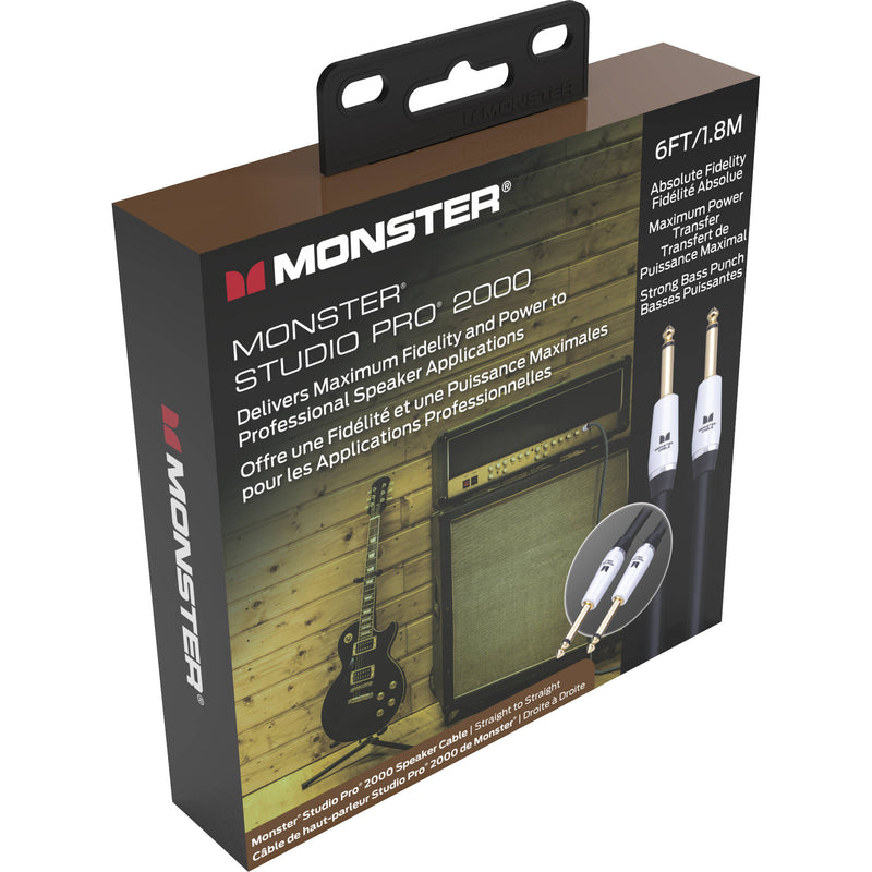 Monster Cable Prolink Studio Pro 2000 Series 1/4" Male to 1/4" Male Speaker Cable (6')