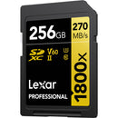 Lexar 256GB Professional 1800x UHS-II SDXC Memory Card (GOLD Series, 2-Pack)