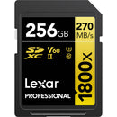 Lexar 256GB Professional 1800x UHS-II SDXC Memory Card (GOLD Series, 2-Pack)