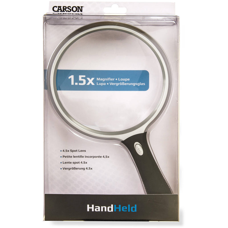 Carson LED 1.5x Power 5" Oversized Handheld Magnifier