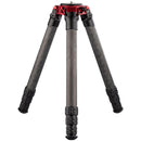 ProMediaGear TR424L Pro-Stix Carbon-Fiber Tripod with Top Plate (Red, 77")
