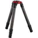 ProMediaGear TR424L Pro-Stix Carbon-Fiber Tripod with Top Plate (Red, 77")