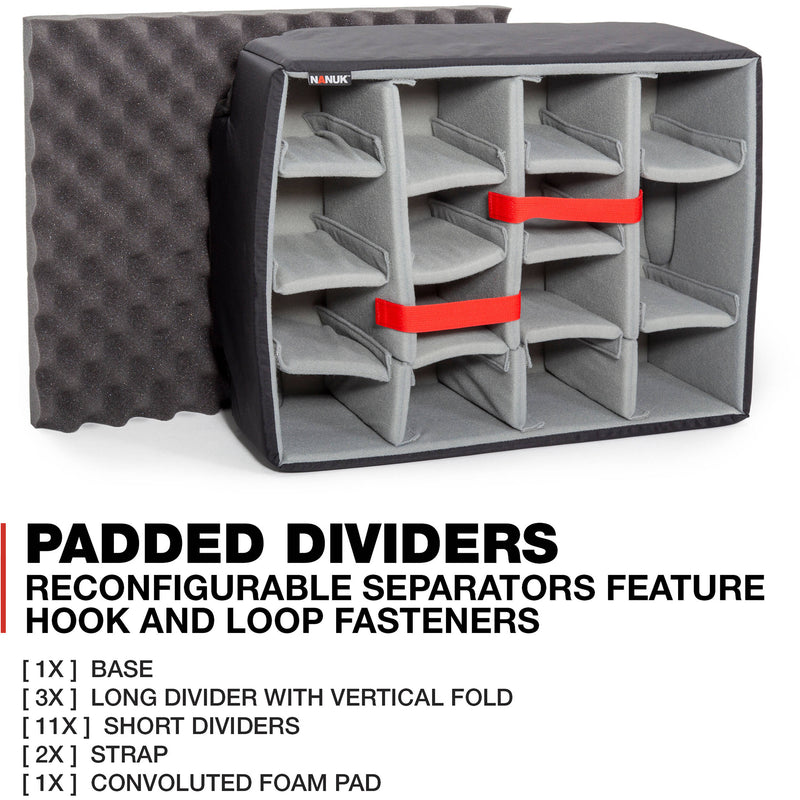 Nanuk 950 Wheeled Case with Lid Organizer and Padded Divider