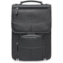 MacCase Flight Case Vertical Leather Briefcase (Black)