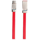 BYTECH USB Type-A Male to Micro-USB Male Flat Cable (Red, 3.5')