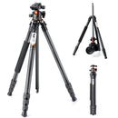 K&F Concept Professional Carbon Fiber Tripod with Monopod & Ball Head (70")