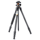 K&F Concept Professional Carbon Fiber Tripod with Monopod & Ball Head (70")