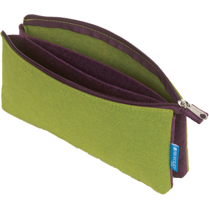 Itoya ProFolio Midtown Pouch (Green/Purple, 5 x 9")