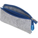 Itoya ProFolio Midtown Pouch (Gray/Blue, 4 x 7")