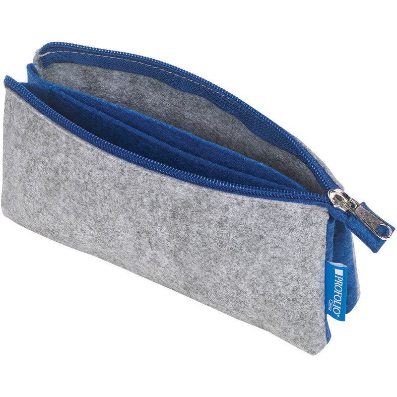 Itoya ProFolio Midtown Pouch (Gray/Blue, 4 x 7")