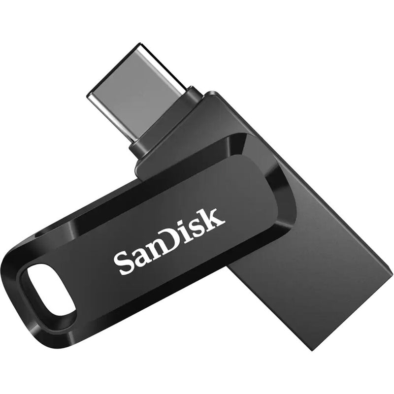 SanDisk 128GB Ultra Dual Drive Go 2-in-1 Flash Drive (Black)