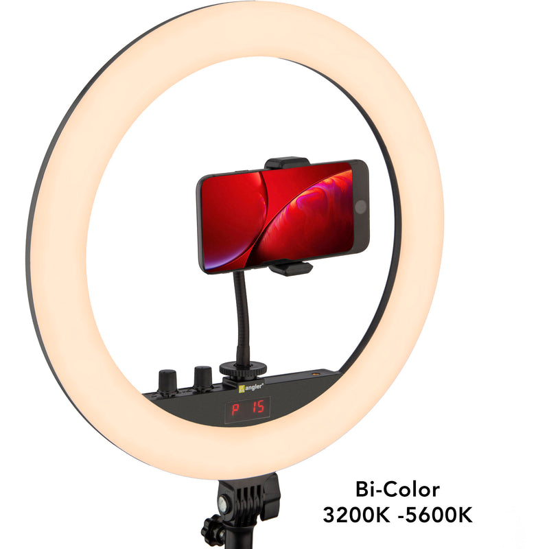 Angler 45W Bi-Color LED Ring Light Kit (14")