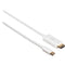 Rocstor Premium Mini DisplayPort Male to HDMI Male Cable (6', White)