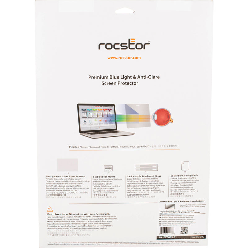Rocstor Blue Light and Anti-Glare Screen Protector for Select 13" MacBook Pro and Air