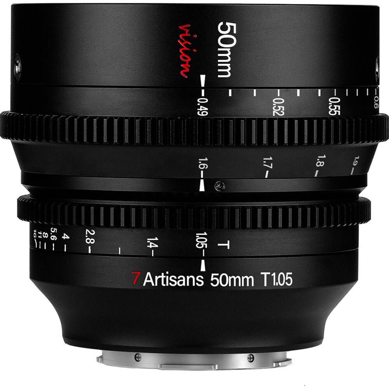 7artisans Photoelectric 50mm T1.05 Vision Cine Lens (X&nbsp;Mount, Feet/Meters)
