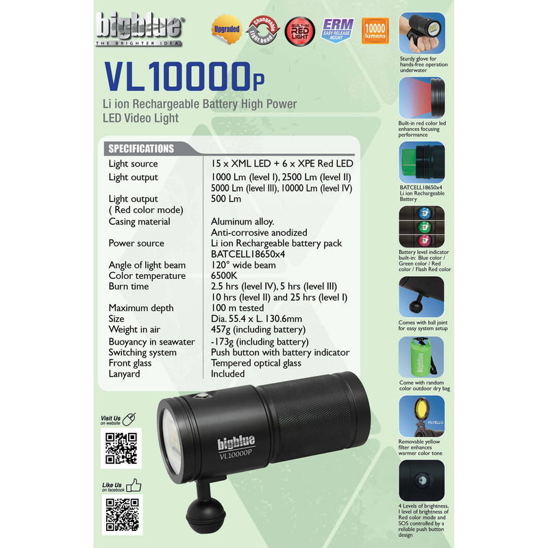Bigblue VL11000P Rechargeable Video Light