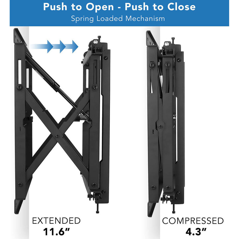 Mount-It! Video WallMount with PopOut Function/Digital Signage TV Menu Board-32-70" TVs-110LB Capacity