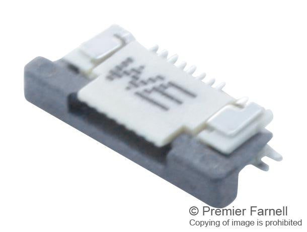WURTH ELEKTRONIK 68710814022 FFC / FPC Board Connector, ZIF, 0.5 mm, 8 Contacts, Plug, Surface Mount, Top