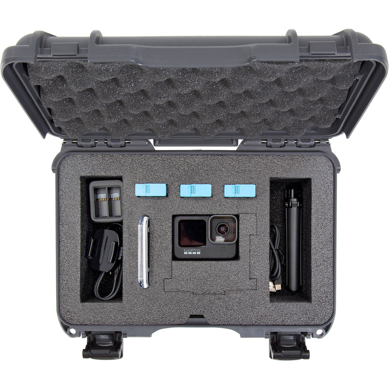 Nanuk 909 Waterproof Hard Case with Foam Inserts for GoPro HERO9 & HERO10 (Graphite)