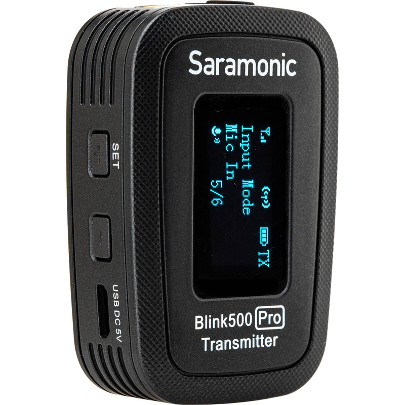 Saramonic Blink 500 Pro TX Transmitter with Built-In Mic and Lavalier Mic (2.4 GHz)