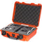 Nanuk 910 Waterproof Hard Case with Foam Inserts for GoPro HERO9 & HERO10 (Orange)
