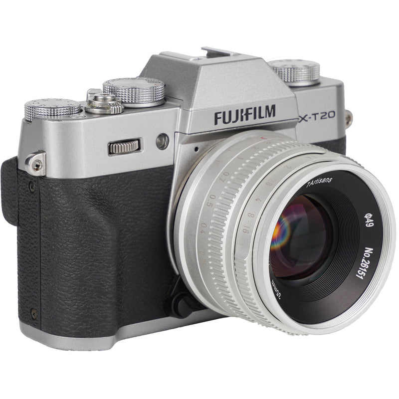 7artisans Photoelectric 35mm f/1.4 Lens for FUJIFILM X (Silver)