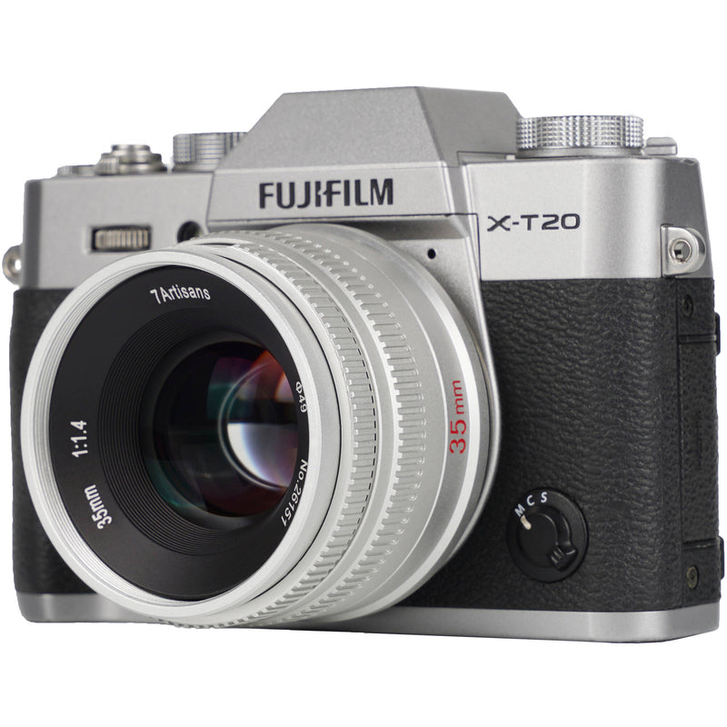 7artisans Photoelectric 35mm f/1.4 Lens for FUJIFILM X (Silver)